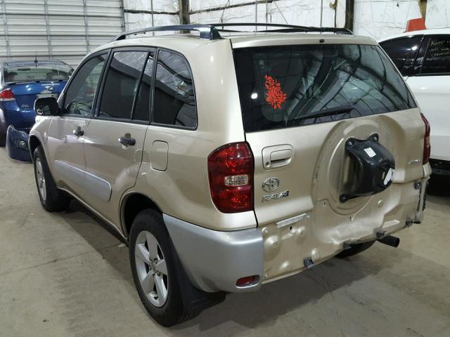 JTEHD20V750059564 - 2005 TOYOTA RAV4 BEIGE photo 3