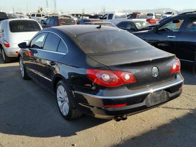 WVWNL73C09E515639 - 2009 VOLKSWAGEN CC SPORT BLACK photo 3