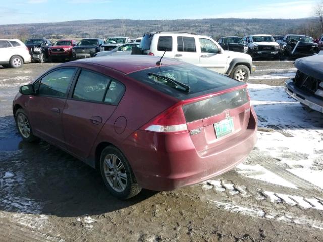 JHMZE2H70AS004995 - 2010 HONDA INSIGHT RED photo 3