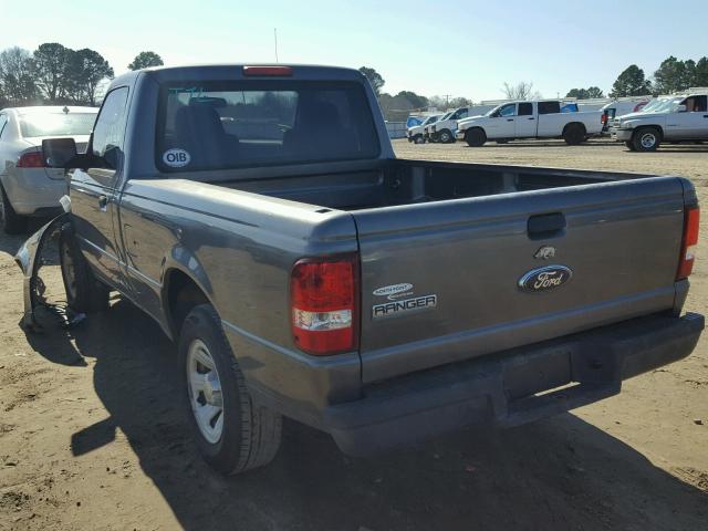 1FTYR10D17PA30515 - 2007 FORD RANGER GRAY photo 3