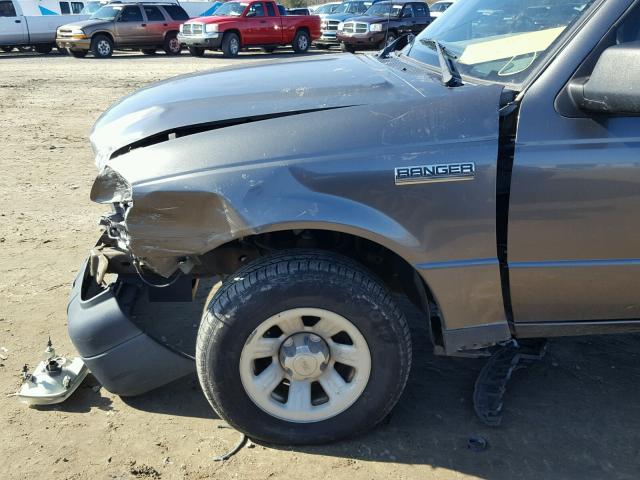 1FTYR10D17PA30515 - 2007 FORD RANGER GRAY photo 9