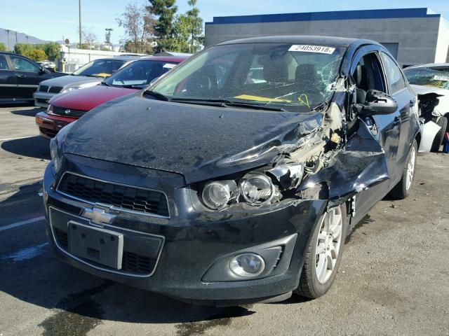 1G1JC5SH9C4117643 - 2012 CHEVROLET SONIC LT BLACK photo 2