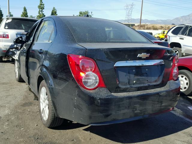 1G1JC5SH9C4117643 - 2012 CHEVROLET SONIC LT BLACK photo 3