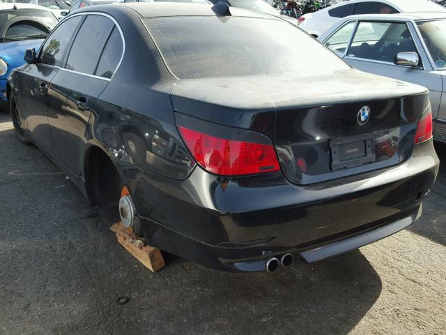 WBANE73596CM30976 - 2006 BMW 530 I BLACK photo 3