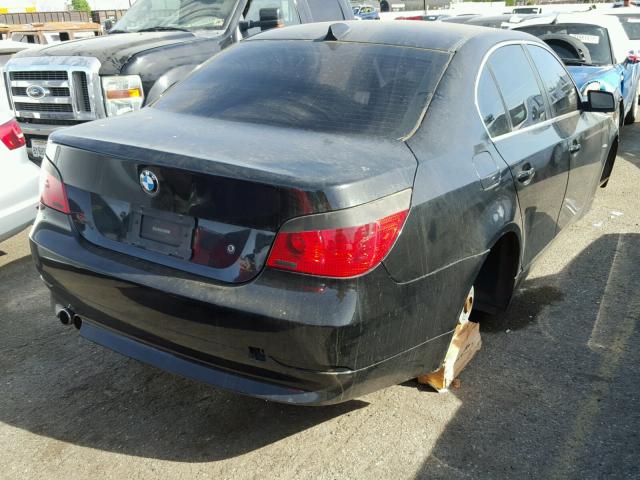 WBANE73596CM30976 - 2006 BMW 530 I BLACK photo 4