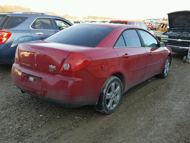 1G2ZH57N274245209 - 2007 PONTIAC G6 GT RED photo 4