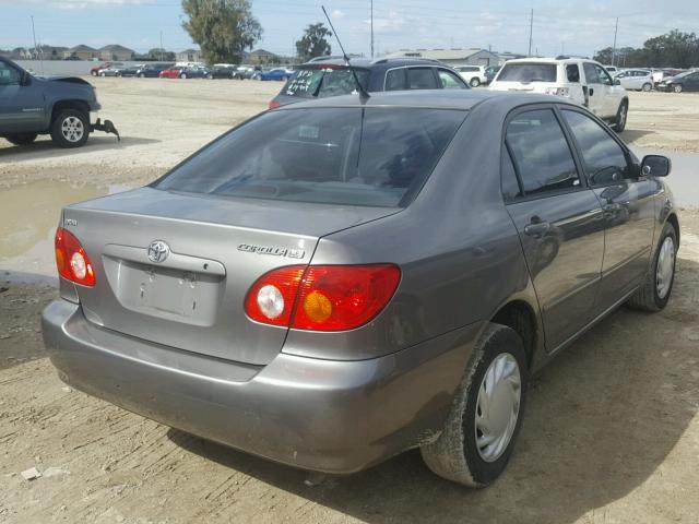 2T1BR32E34C201220 - 2004 TOYOTA COROLLA CE GRAY photo 4