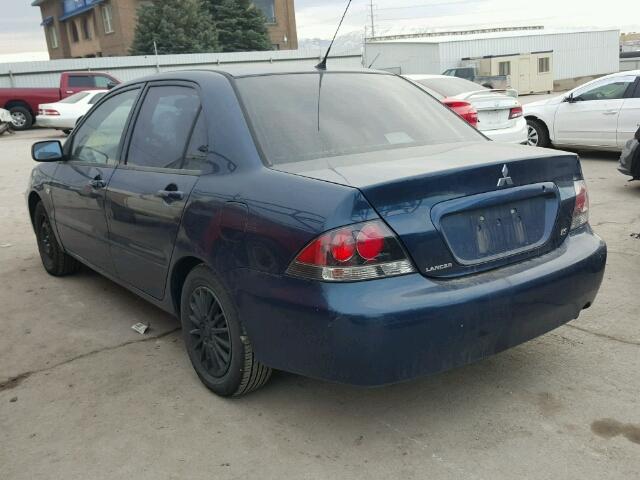 JA3AJ26E34U063428 - 2004 MITSUBISHI LANCER ES BLUE photo 3