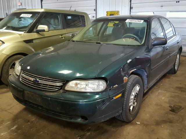 1G1ND52J916276908 - 2001 CHEVROLET MALIBU GREEN photo 2