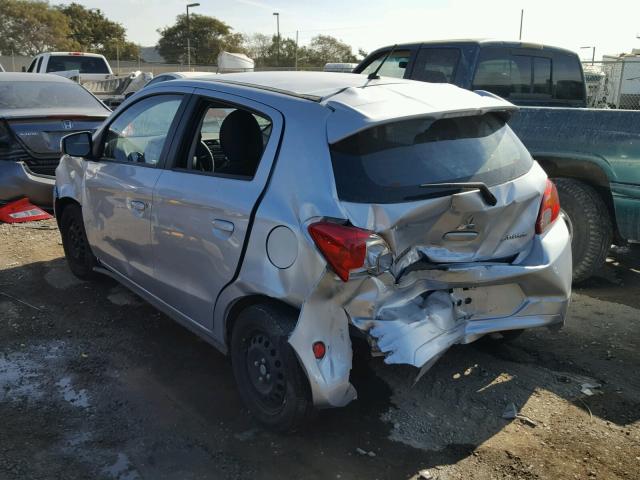 ML32A3HJ2FH035558 - 2015 MITSUBISHI MIRAGE DE SILVER photo 3