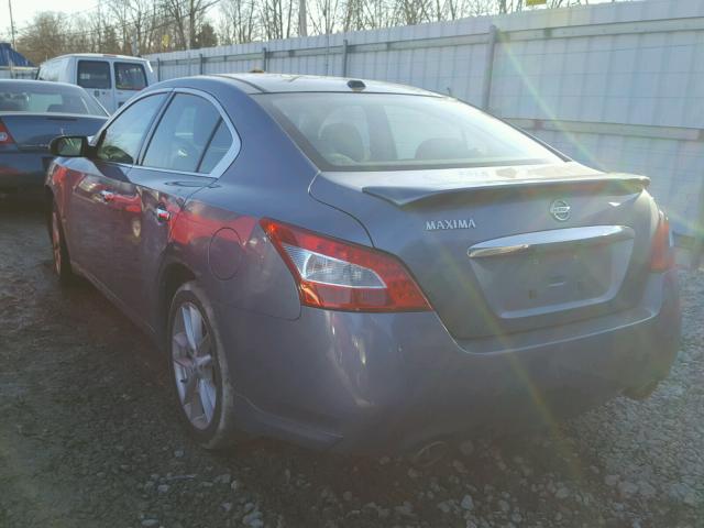 1N4AA5AP9BC850081 - 2011 NISSAN MAXIMA S BLUE photo 3