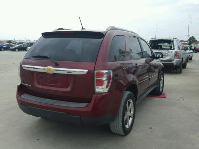 2CNDL63FX76235336 - 2007 CHEVROLET EQUINOX LT MAROON photo 4