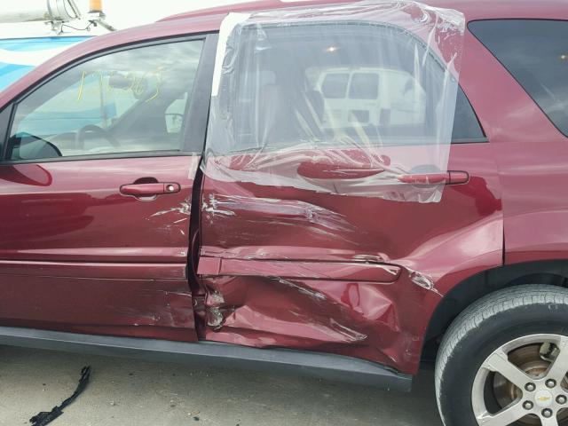 2CNDL63FX76235336 - 2007 CHEVROLET EQUINOX LT MAROON photo 9