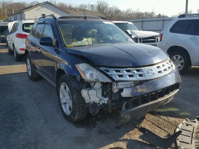 JN8AZ08W83W209849 - 2003 NISSAN MURANO SL BLUE photo 1