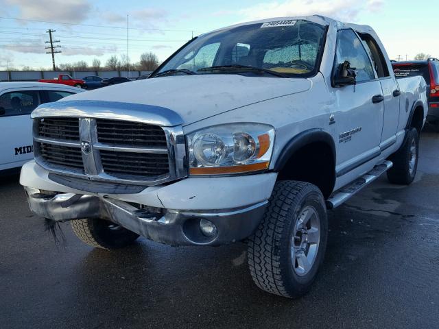 3D7KS28C66G117220 - 2006 DODGE RAM 2500 S WHITE photo 2