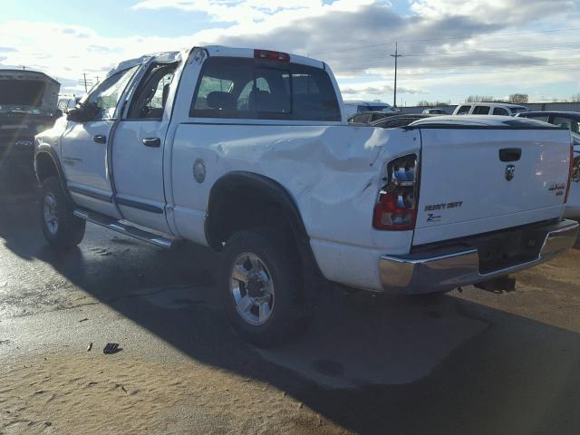 3D7KS28C66G117220 - 2006 DODGE RAM 2500 S WHITE photo 3