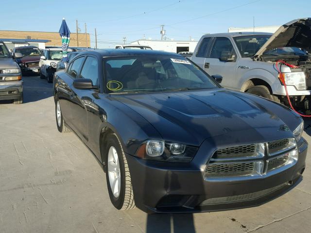 2C3CDXBG1EH129361 - 2014 DODGE CHARGER SE CHARCOAL photo 1