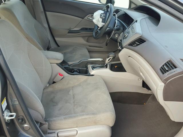 JHMFB2F57CS005125 - 2012 HONDA CIVIC LX GRAY photo 5