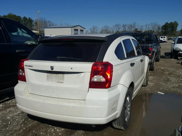 1B3HB28B47D182370 - 2007 DODGE CALIBER WHITE photo 4