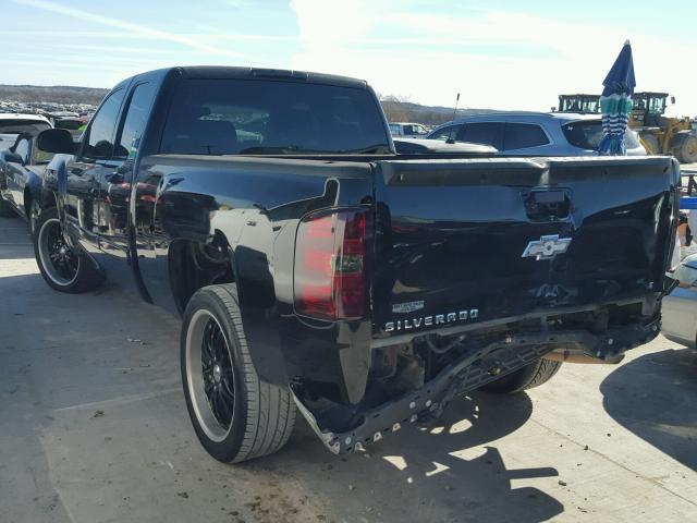 2GCEC19C481309986 - 2008 CHEVROLET SILVERADO BLACK photo 3