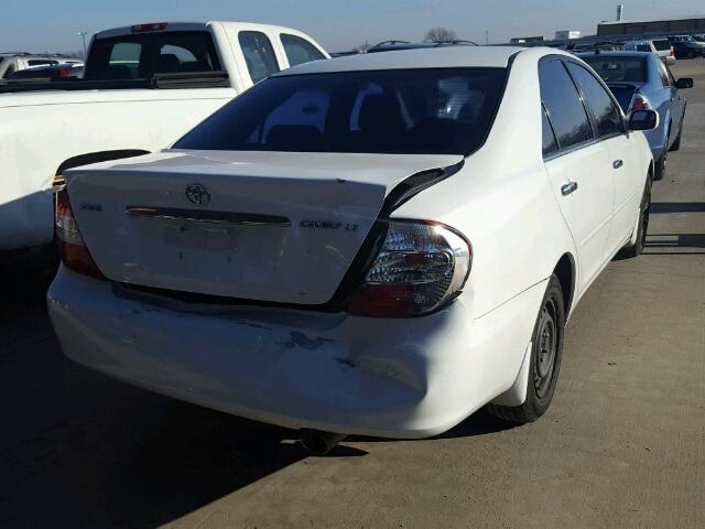 4T1BE32K73U227592 - 2003 TOYOTA CAMRY LE WHITE photo 4