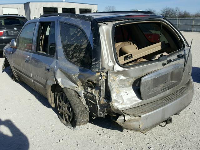 5GADT13S742326367 - 2004 BUICK RAINIER CX SILVER photo 3