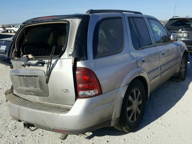 5GADT13S742326367 - 2004 BUICK RAINIER CX SILVER photo 4