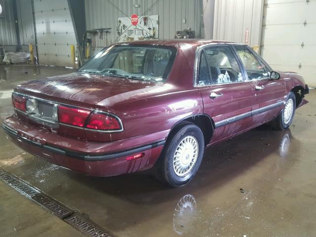 1G4HP52K3VH580214 - 1997 BUICK LESABRE CU BURGUNDY photo 4