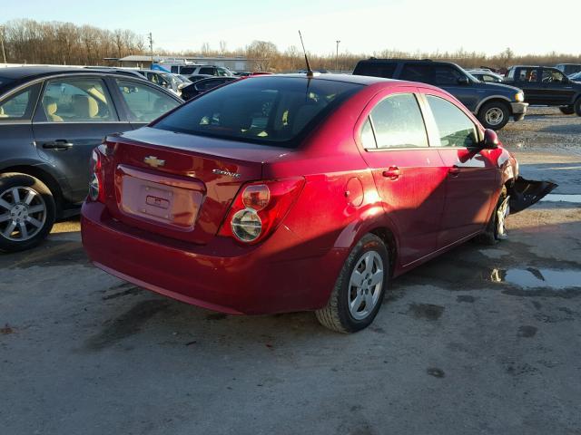 1G1JA5SH9E4160999 - 2014 CHEVROLET SONIC LS Bordo foto 4