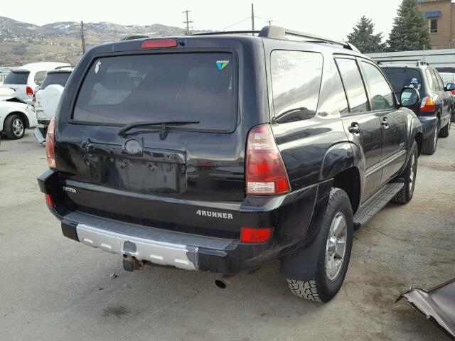 JTEBU14R548017052 - 2004 TOYOTA 4RUNNER SR BLACK photo 4