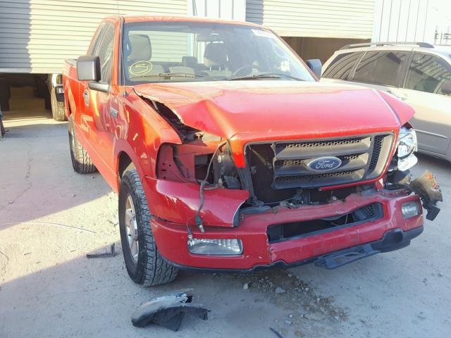 1FTRF12W15NB60945 - 2005 FORD F150 RED photo 1