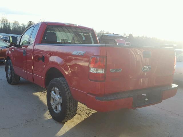 1FTRF12W15NB60945 - 2005 FORD F150 RED photo 3