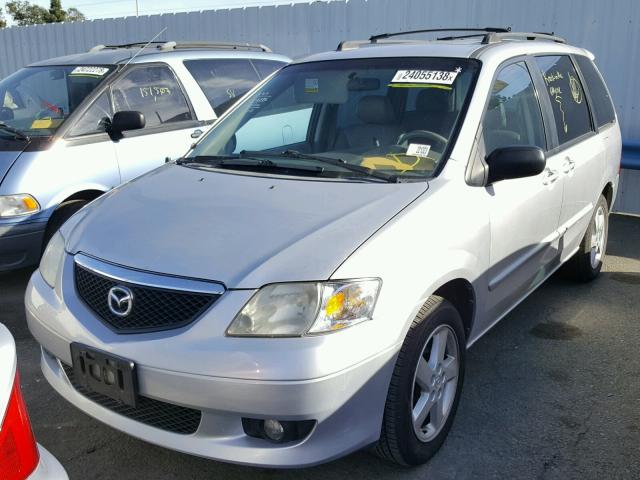 JM3LW28J620325542 - 2002 MAZDA MPV WAGON SILVER photo 2