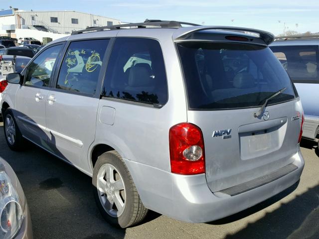 JM3LW28J620325542 - 2002 MAZDA MPV WAGON SILVER photo 3