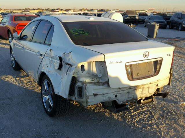 19UUA66236A000251 - 2006 ACURA 3.2TL WHITE photo 3