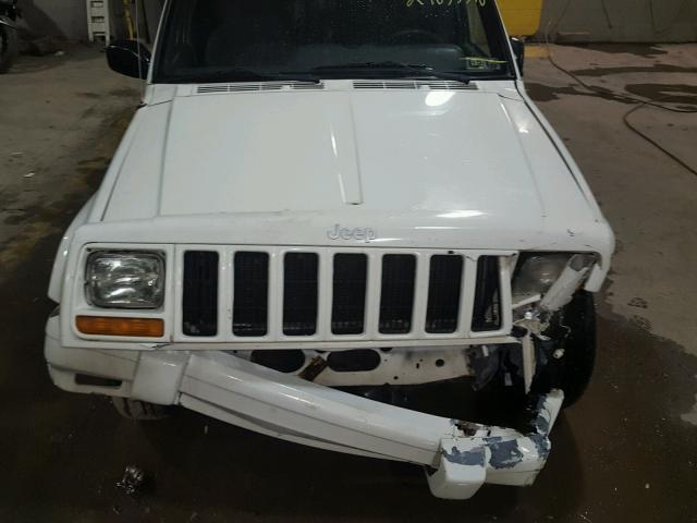 1J4FF68S5XL581581 - 1999 JEEP CHEROKEE S WHITE photo 7