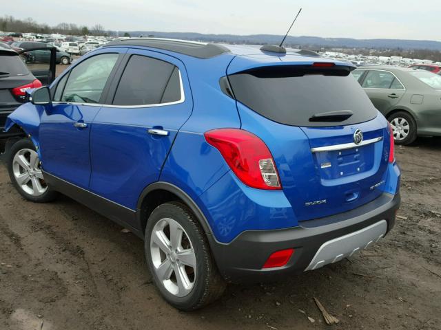 KL4CJASBXFB037322 - 2015 BUICK ENCORE BLUE photo 3