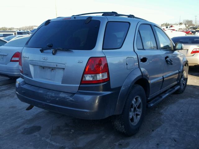 KNDJC733335163761 - 2003 KIA SORENTO EX SILVER photo 4