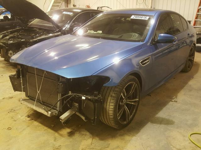 WBSFV9C56DC772572 - 2013 BMW M5 BLUE photo 2