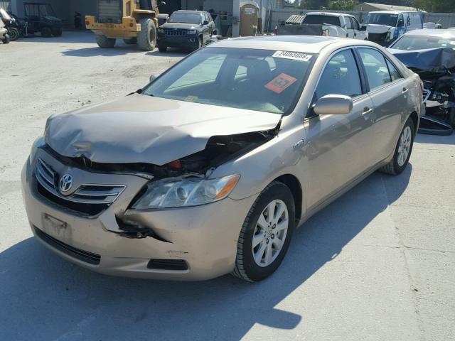 4T1BB46K69U078545 - 2009 TOYOTA CAMRY HYBR BEIGE photo 2