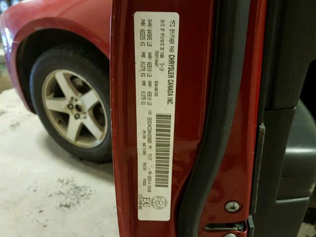 2B3CA4CD8AH250889 - 2010 DODGE CHARGER RED photo 10