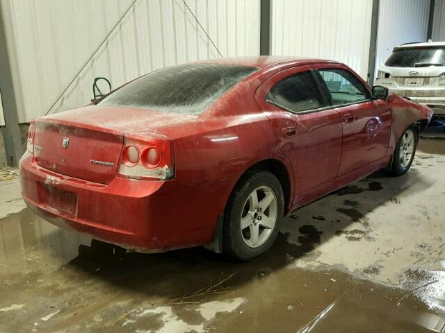 2B3CA4CD8AH250889 - 2010 DODGE CHARGER RED photo 4