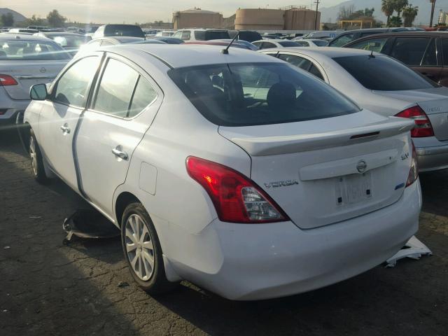 3N1CN7AP5DL876500 - 2013 NISSAN VERSA S WHITE photo 3