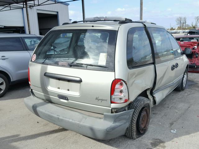 2C4FJ25B2YR671555 - 2000 CHRYSLER VOYAGER GREEN photo 4