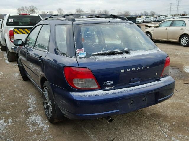 JF1GG655X3G802266 - 2003 SUBARU IMPREZA TS BLUE photo 3