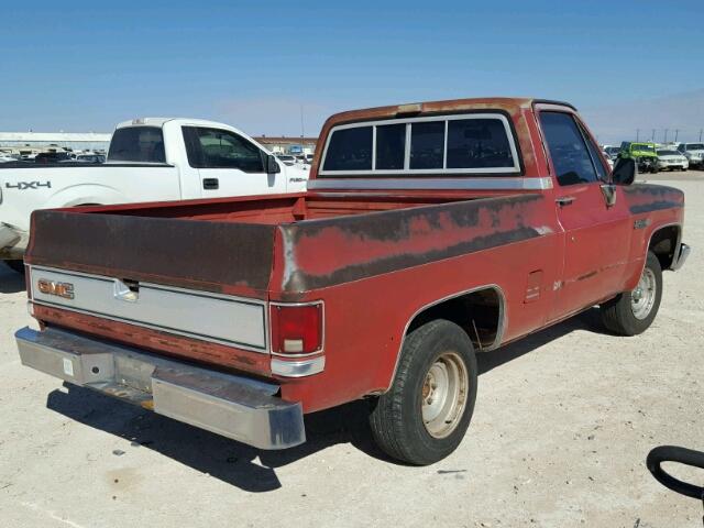 1GTDC14H0DS501351 - 1983 GMC C1500 RED photo 4