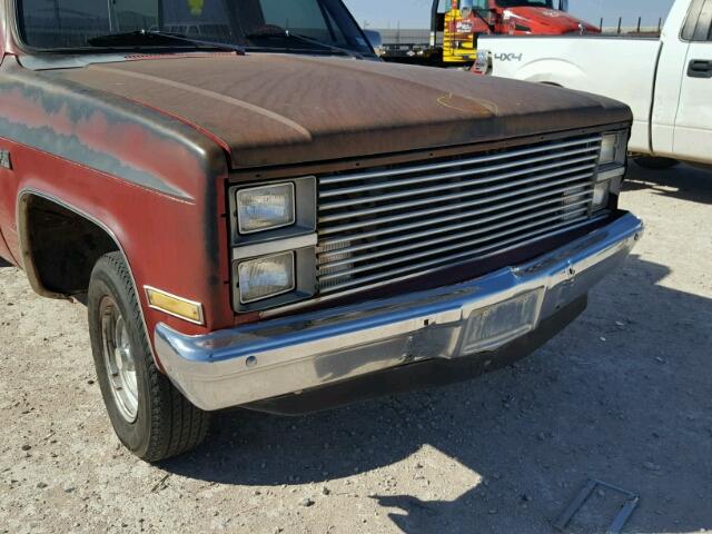 1GTDC14H0DS501351 - 1983 GMC C1500 RED photo 9