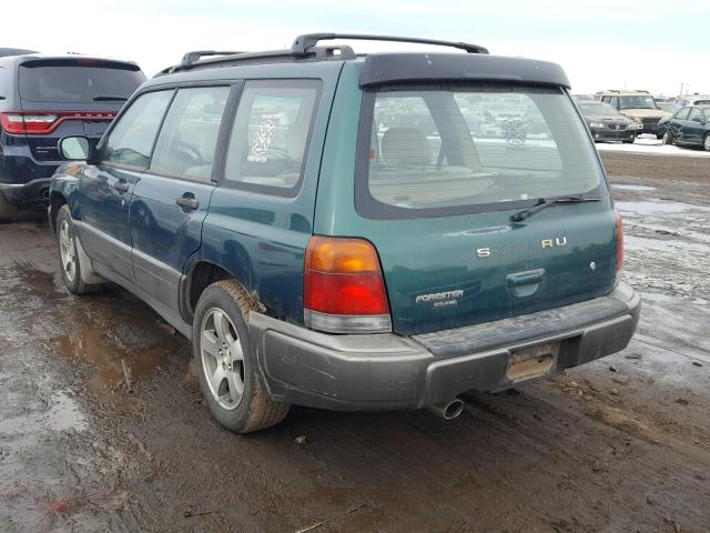 JF1SF655XWH709260 - 1998 SUBARU FORESTER S GREEN photo 3