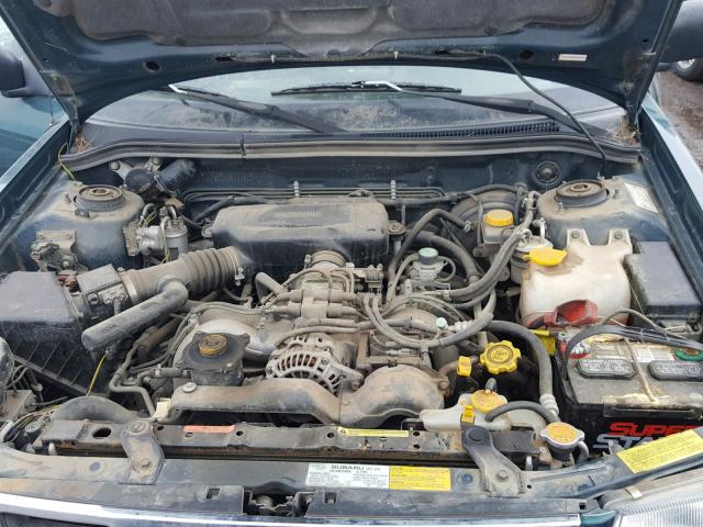 JF1SF655XWH709260 - 1998 SUBARU FORESTER S GREEN photo 7