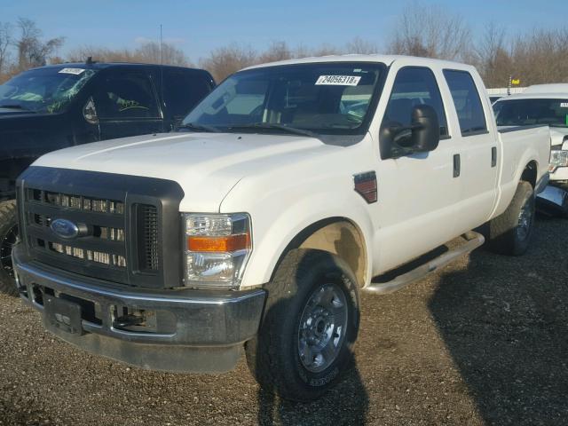 1FTSW21R58EE07441 - 2008 FORD F250 SUPER WHITE photo 2